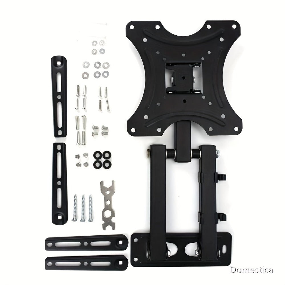 Slim Low Profile TV Wall Mount 26-57 Inch 66 lbs – Full Motion Articulating Dual Arms Swivel Tilt Extend, VESA Compatible, Easy Installation, Black Bracket for Small Mid-Size Flat Screen TVs