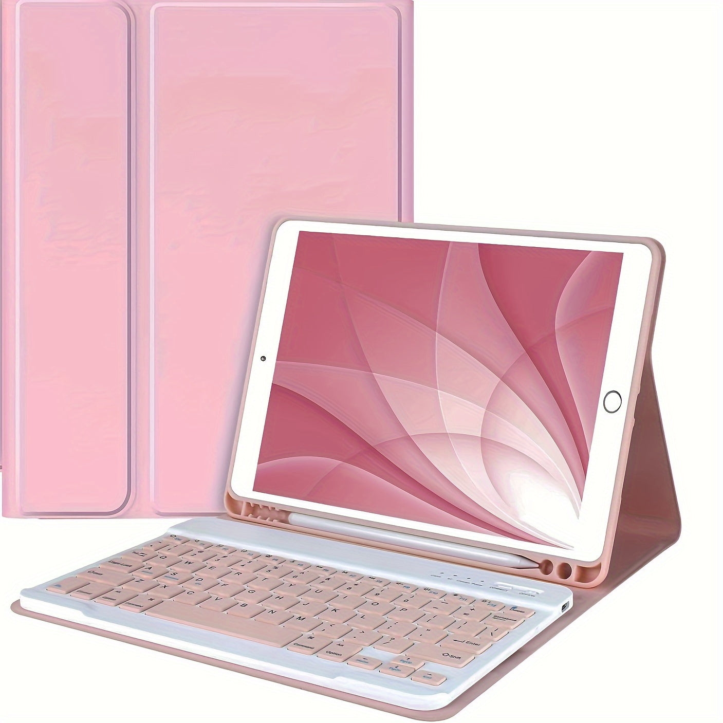 iPad Detachable Magnetic Keyboard with Touchpad – Compatible with iPad Air 11 M2 2024, iPad Pro 11", Air 4/5 10.9", iPad 10th Gen, iPad 7/8/9 10.2" | Type-C Charging, US Layout | Black, Blue, Pink
