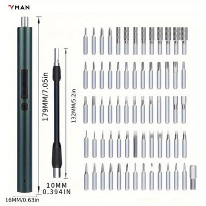 142-in-1 Electric Precision Screwdriver Tool Kit, Rechargeable Cordless Electric Screwdriver with 120 Bits & 22 Repair Tools, for iPhone MacBook PC Tablet PS4 Xbox Nintendo DIY Electronics Repair