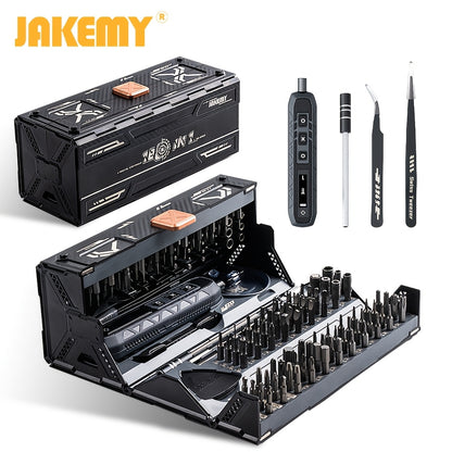 180-in-1 Electric Screwdriver Set with 160 Magnetic Bits, 3 Torque Settings Cordless Repair Kit for iPhone MacBook Laptop Camera Watch Tablet Game Console