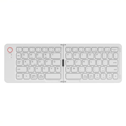 Folding Wireless Keyboard KLZO B023 Dual-Fold Magnetic – Slim Portable Bluetooth Keyboard, Ultra-Long Battery Life, Multi-Device Compatible for iPhone, iPad, Android, Windows, Mac | White, Green, Black