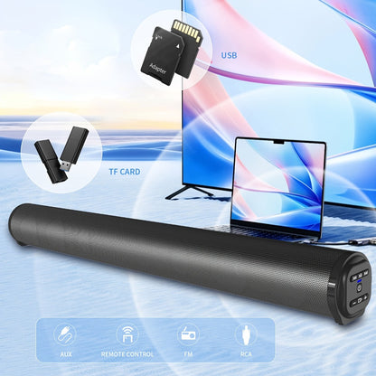 4D Echo Pearl Hi-Fi Soundbar with Subwoofer – Surround Sound Speaker System for TV, Computer & Laptop, Infrared Remote Control, Wired & Wireless, Portable Home Theater Soundbar