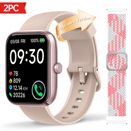 Fitness Tracker Smartwatch with Alexa Built-in FAWEIO 1.95" Large Display, Wireless Calling, 100+ Sport Modes, Pedometer Heart Rate Sleep Blood Oxygen, Compatible with iPhone & Android – Smart Watch for Men Women 11 Colors