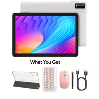 White tablet+Pink keyboard