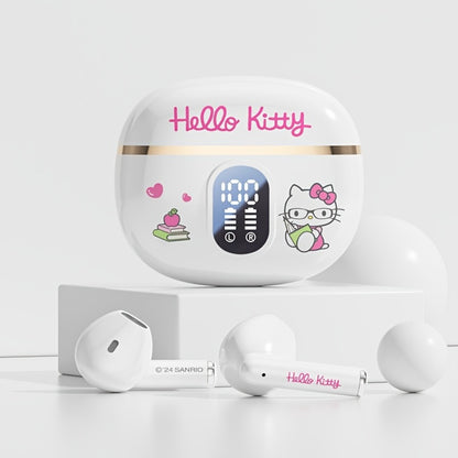 Sanrio Hello Kitty Kuromi Cinnamoroll Bluetooth Earbuds Cute Wireless Earphones 3 Styles Power Display Gaming Earbuds Easy to Carry for Daily Exercise Study Outdoor Holiday Birthday Gift