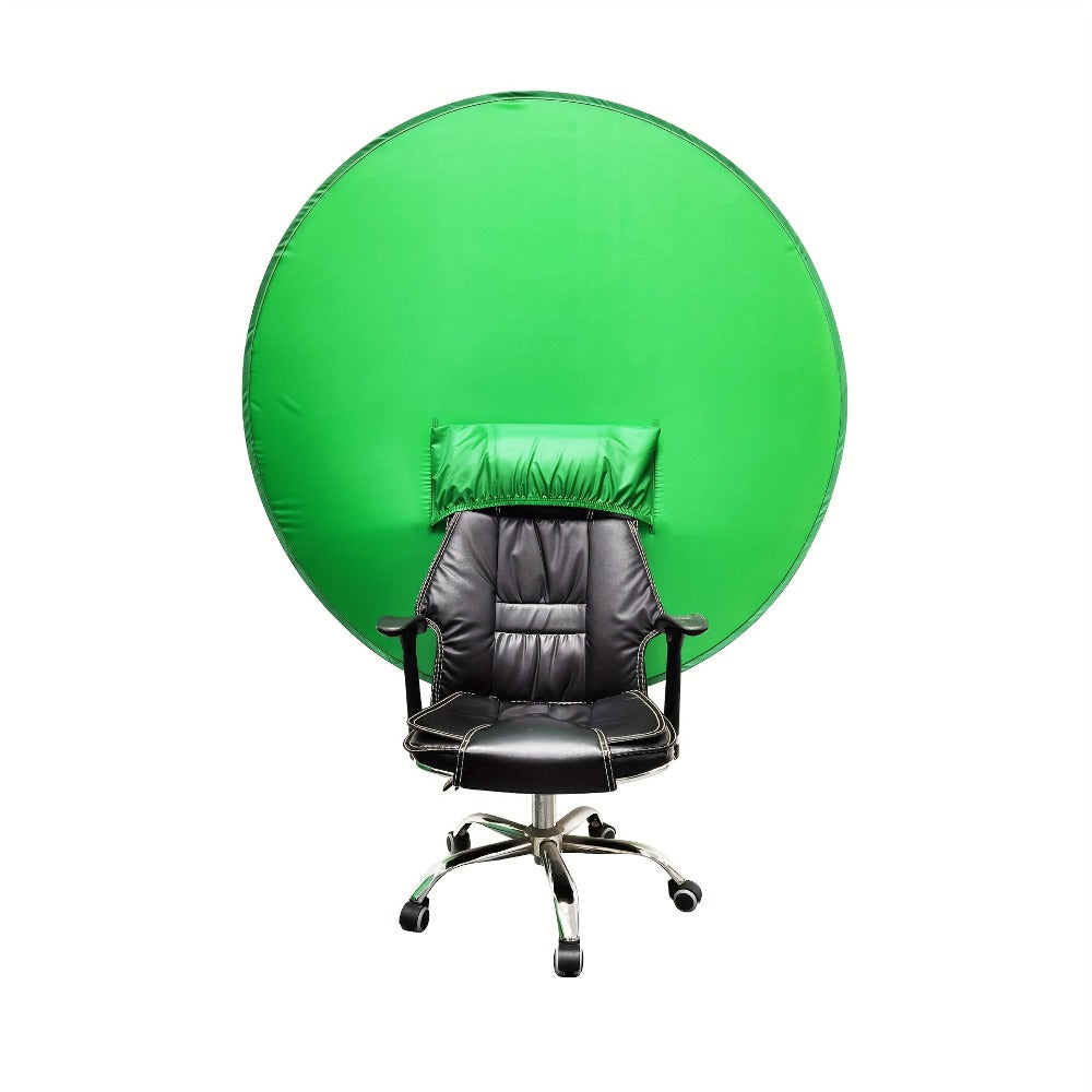 Folding Green Screen Background Frame Studio Kit | Portable Collapsible Backdrop for Live Streaming, Photography, Gaming, Video Calls, Home Office & Meetings