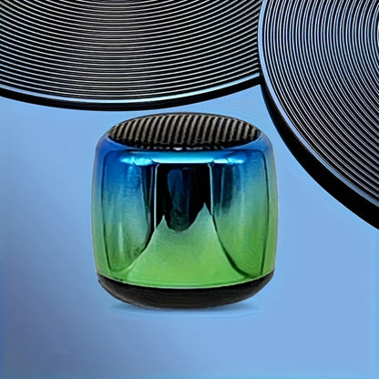 Thumb-Sized Mini Wireless Bluetooth Speaker with Built-In Mic, TWS Pairing, 360° Stereo Surround Sound, Multiple Color Options for Music Podcasts Travel and Outdoor Use
