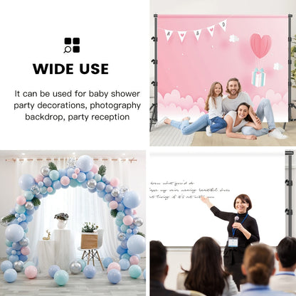 Background Stand Kit 8.5x10ft Adjustable Backdrop Stand for Birthday Party Festival Photography, Heavy Duty Crossbar Support, Easy Assembly, for Indoor Outdoor Events