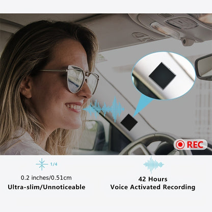 Voice Activated Recorder with AI Noise Reduction, 3072Kbps HD Audio Quality, 64GB Storage Up to 4000 Hours, Magnetic Mini Spy Recorder for Lectures Meetings Interviews Journalists Students