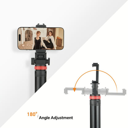 83 Inch Tall Phone Tripod Adjustable with Wireless Remote & Stable Base – Upgraded Extra-Tall Retractable Stand for iPhone 17/15/14, Android & Camera, Live Streaming, TikTok & Short Video Content