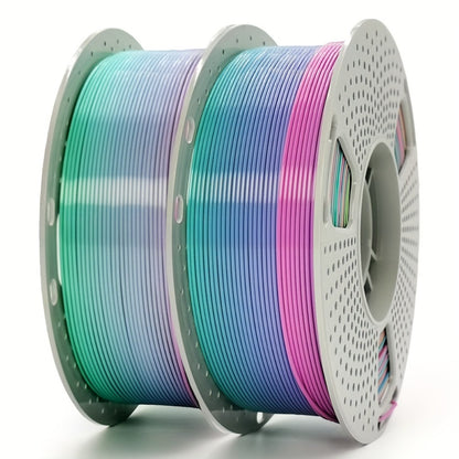 Gryddle PLA Rainbow Filament 1.75mm 0.55LB Color Shift Multicolor Gradient Matte Jelly Crystal Finish Single Extruder FDM Compatible DIY Art Cosplay Gift