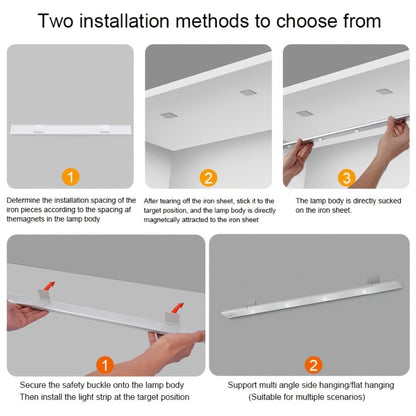 Motion Sensor Cabinet LED Strip Light USB Rechargeable 1400mAh - 3 Color Dimmable Wireless PIR Auto On Off 4 Sizes for Kitchen Wardrobe Wine Cabinet Shoe Cabinet Closet Bedroom Night Light