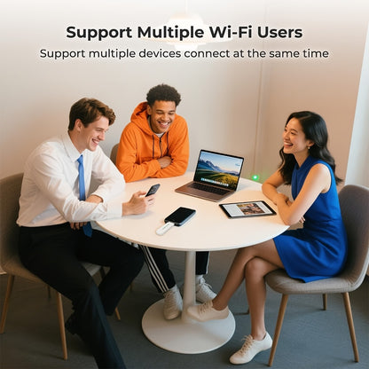 EIOTCLUB 4G LTE USB WiFi Dongle Portable Hotspot - Pre-Installed SIM & 1GB Trial Data, 150Mbps, Supports 10 Devices, No Contract, Plug and Play, US Network for Travel Remote Work Camping