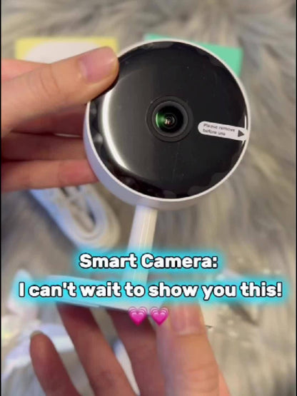2K 3MP Card-Style WiFi Security Camera Indoor 5G & 2.4G Dual Band Night Vision Motion Detection Two-Way Audio Alexa Google Home Compatible Cloud & SD Card Storage CW1303