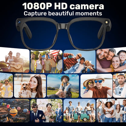 AI Translation Glasses with Camera 8MP HD Video & Photochromic Lenses – Voice Assistant | Object Recognition | Hands-Free Music & Calls | Wireless Smart Eyewear for Travel Business Daily Use | Tech Gift