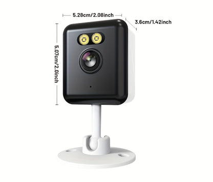 AI-Powered 3MP Indoor Security Camera 2-Pack, Humanoid Detection, Alexa Compatible, Full-Color Night Vision, Two-Way Audio, Smart Motion Alerts, 2.4G WiFi – Home Baby Pet Video Monitoring