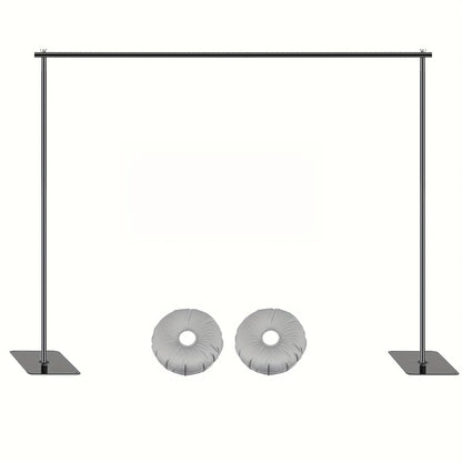 Adjustable Backdrop Stand 10x6.5ft Heavy Duty Metal Background Support System | Photo Studio, Wedding, Birthday Party & Event Photography Stand with Carrying Bag