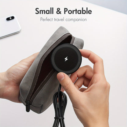 Ultra Slim Magnetic Wireless Charging Pad 15W Multi-Pack – 2-Pack & 3-Pack Value Set for iPhone 17 Air 16 15 14 13 12 11 Pro Max & AirPods 4 3 2 Pro | 0.6cm Thin 65g Portable Travel Charger | White Black