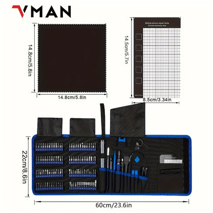142-in-1 Electric Precision Screwdriver Tool Kit, Rechargeable Cordless Electric Screwdriver with 120 Bits & 22 Repair Tools, for iPhone MacBook PC Tablet PS4 Xbox Nintendo DIY Electronics Repair