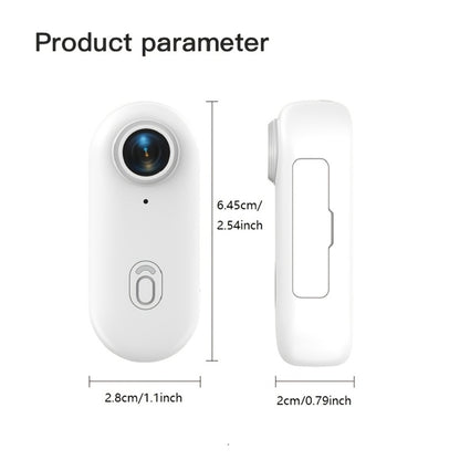 Thumb Action Camera 4K 1080P Mini Sports Camera, Auto Exposure, 800mAh Rechargeable Battery, TF Card Compatible, Compact Wearable Cam for Cycling Hiking Vlogging Outdoor Sports