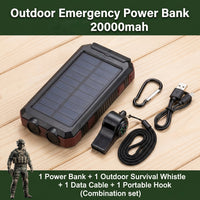 1pc 20000mAh + 1pc Outdoor Whistle