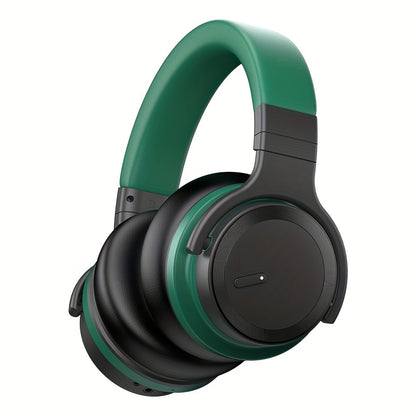 ANC Over-Ear Headphones Wireless 30H Playtime 32dB Noise Cancelling 45mm Drivers Rich Bass Clear Calls Memory Foam Comfort Fit Foldable Black