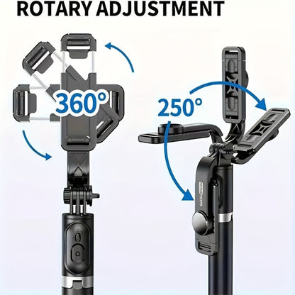 40 Inch Bluetooth Selfie Stick Tripod with Wireless Remote & 360° Rotation – 2-in-1 Extendable Phone Stand Compatible with iPhone 16 15 14 13 12 11 Android Smartphones for Vlog Travel Photography