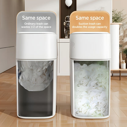 Touchless Trash Can 3.8 Gal 14L Infrared Motion Sensor – Auto-Open Lid, Wind Adsorption Auto-Expand Bag, Slim Odor-Sealing Design for Kitchen Bathroom Office Bedroom | 1PC & 2PC Bundle | White