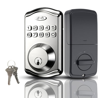 Tuya Smart Front Door Lock with Fingerprint & Keypad, Bluetooth App Control, Auto Lock, Vacation Mode & Hidden Key Backup – Digital Keyless Entry Electronic Lock for Home Apartment Office