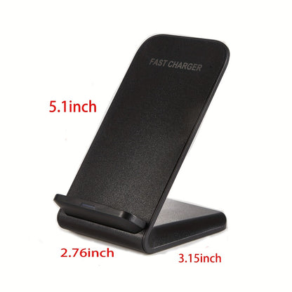 30W Ultra-Fast Wireless Charger Stand Dual Coil Smart Auto-Adjust 5W-30W for iPhone 17 16 15 14 13 12 11 Pro Max, Samsung Galaxy S24 S23 S22 S21 S20 S10, Google Pixel, Huawei, Xiaomi & All Qi Android – USB-C Black