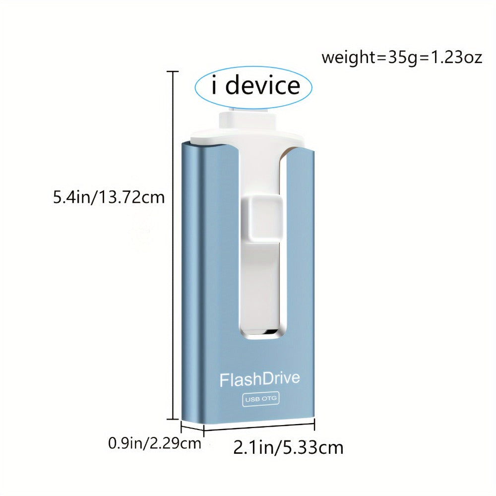 Photo Stick 256GB for iPhone iPad – One-Click Backup USB Flash Drive with Password Protection High-Speed External Memory Stick for iPhone 15 14 13 12 11 Android PC Mac