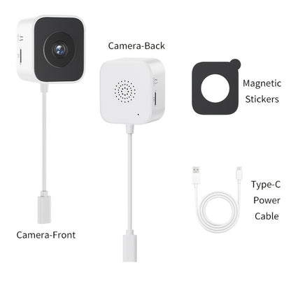 6MP Window Security Camera with AI Human Detection, 911 Emergency Alerts & Full-Color Night Vision – Dual Band 2.4GHz/5GHz WiFi, Smart Indoor Surveillance, Easy Install, 1/2 Pack