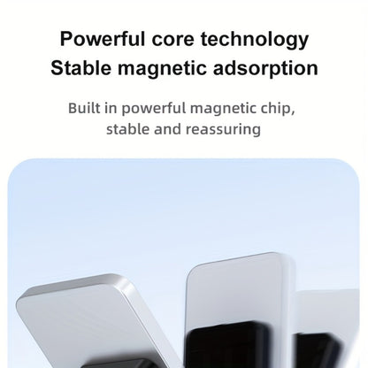 Magnetic Wireless Power Bank 10000mAh 22.5W Fast Charging Portable Charger with LED Display Built-in Kickstand PD20W USB-C Charges 3 Devices Travel Outdoor Black White Purple