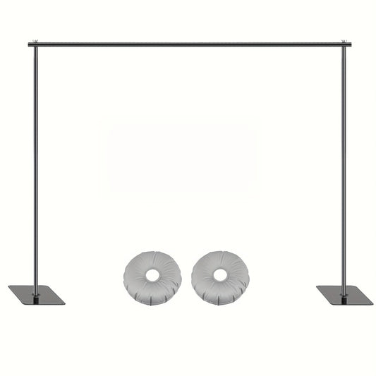 Adjustable Backdrop Stand 10x6.5ft Heavy Duty Metal Background Support System | Photo Studio, Wedding, Birthday Party & Event Photography Stand with Carrying Bag