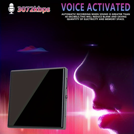 Voice Activated Recorder with AI Noise Reduction, 3072Kbps HD Audio Quality, 64GB Storage Up to 4000 Hours, Magnetic Mini Spy Recorder for Lectures Meetings Interviews Journalists Students