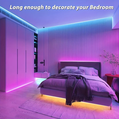 LED Strip Lights 100ft Color Changing with 44-Key Remote & Power Supply – RGB Light Strip for Bedroom Ceiling Living Room Festival Wedding Party Decor 30m