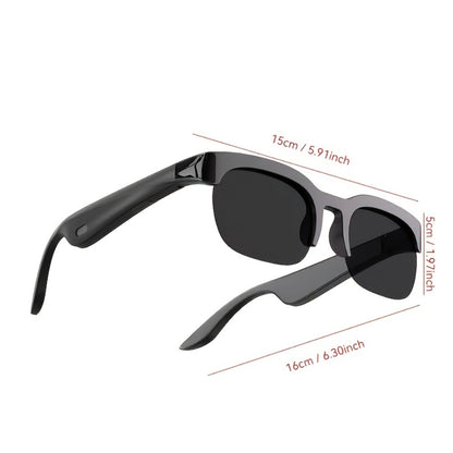 Real-Time Translation Glasses with AI Meeting Summarization – 160 Languages, Wearable AI Translator for Business Travel, Conferences & Daily Use, Lightweight Unisex Smart Eyewear for Men & Women
