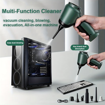 Cordless Handheld Vacuum Cleaner 3-in-1 Wireless with High Suction Power, Extended Battery Life – Portable Car & Home Vacuum for Dust, Debris & Pet Hair with Suction, Air Extraction & Blowing Modes