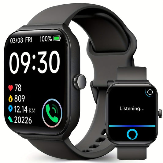 Fitness Tracker Smartwatch with Alexa Built-in FAWEIO 1.95" Large Display, Wireless Calling, 100+ Sport Modes, Pedometer Heart Rate Sleep Blood Oxygen, Compatible with iPhone & Android – Smart Watch for Men Women 11 Colors