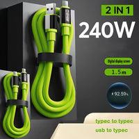 2pcs USB-C to C