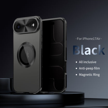 iPhone Anti-Spy Magnetic 2-in-1 Phone Case with All-Round Lens Protection – Complete Drop Protection Cover for iPhone 12 13 14 15 16 Pro Max Plus | Privacy Shield Slim Fit Design
