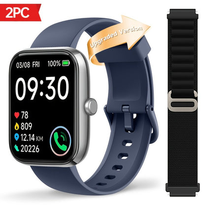 Fitness Tracker Smartwatch with Alexa Built-in FAWEIO 1.95" Large Display, Wireless Calling, 100+ Sport Modes, Pedometer Heart Rate Sleep Blood Oxygen, Compatible with iPhone & Android – Smart Watch for Men Women 11 Colors