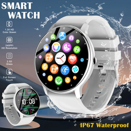 Built-In Speaker Smartwatch HD Voice Calls Weather Alerts Message Push – Large Screen Multi-Function Fitness Tracker for Men Women iPhone Android Silver Black Pink Golden Gift