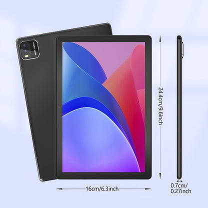 10 Inch 2-in-1 Android 14 Tablet with Keyboard Mouse Stylus – 6GB RAM 64GB ROM 1TB Expandable, WiFi 6, 6000mAh Battery, Quad-Core, Dual Camera, GMS Certified Tablet PC