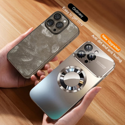 MagSafe iPhone Case Matte Titanium with Built-In Glass Lens Protector for iPhone 17 Pro Max Air 16 15 14 Series – Shockproof Luxury Magnetic Wireless Charging Cover