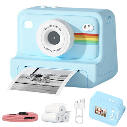 Instant Print Digital Camera with 1-Second Photo Printing | 1080P HD Screen, Selfie & Video Camera, 3 Rolls Paper Included | Portable Travel Camera Gift for Kids, Teens & Adults