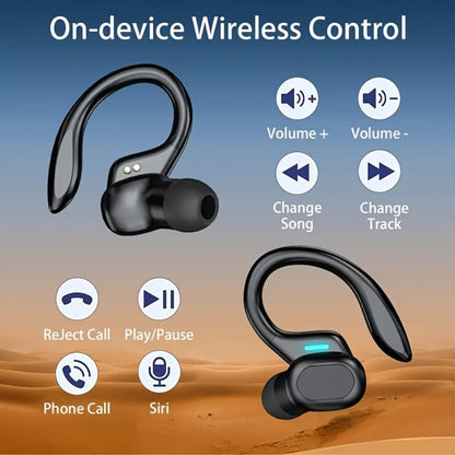 LED Screen Wireless Earbuds Bluetooth 5.4 with Condenser Microphone, Auto Pairing Long Battery Life, Compatible with Android iOS, for Sports Gaming Riding Driving, Gift for Couples Friends