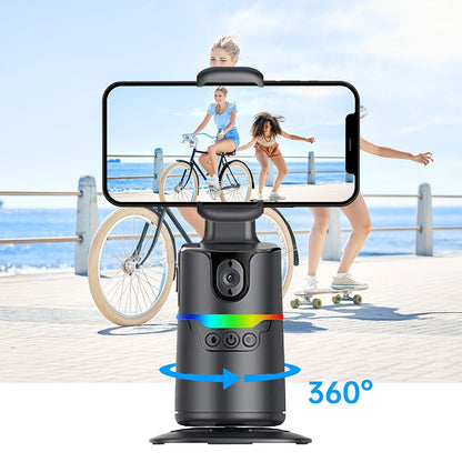 Auto Tracking Tripod with Detachable Remote & Rechargeable Battery – No App Needed, 360° Smart Phone Holder for TikTok, YouTube, Live Streaming, Fitness & Solo Content Creation