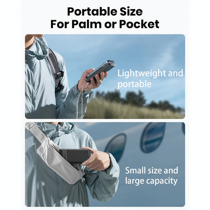 20000mAh Power Bank Portable Charger Fast Charging Dual USB Output Type-C Input LED Display Compatible with iPhone Android Samsung – Slim Travel Battery Pack