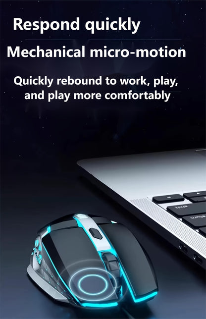 RGB Gaming Keyboard and Mouse Combo Wired USB – Backlit Ergonomic Keyboard & Mouse Set for PC Desktop Laptop Windows, Plug and Play, Universal Compatibility for Gaming & Office